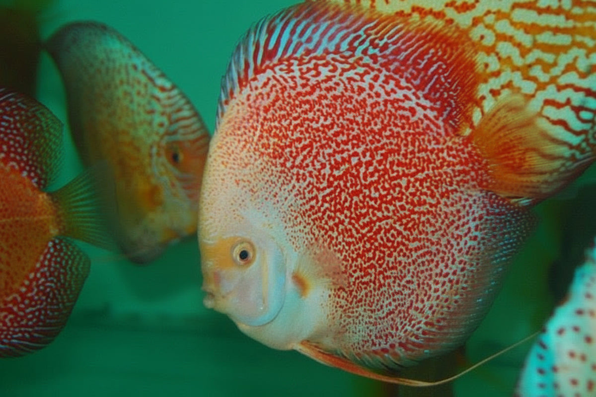 Snow Leopard Snakeskin Discus Fish