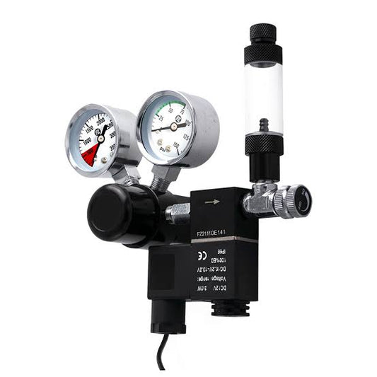 FZONE CO2 REGULATOR DC SOLENOID DUAL GUAGE FZ-0100