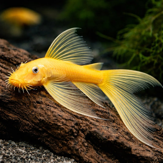 L144 lemon blue eye long fin 4cm